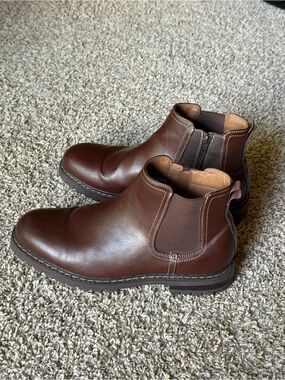 Men's Brown Leather Chelsea Boots Madden NYC